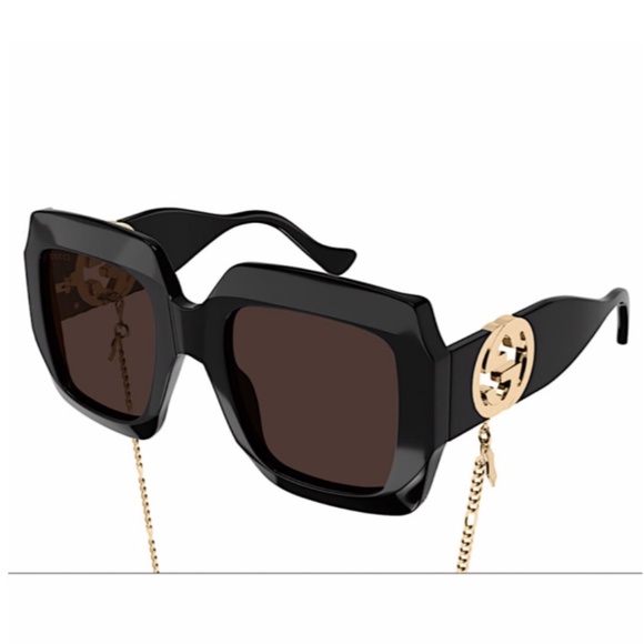 Gucci Eyewear square-frame chain sunglasses main image 14